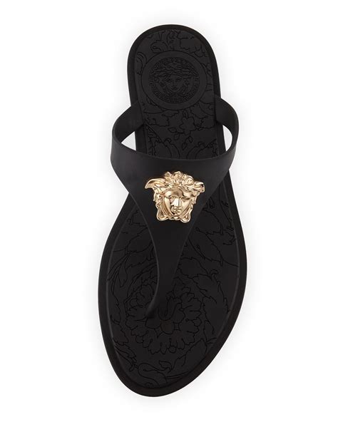 versace sandales femme|Versace sandals black and gold.